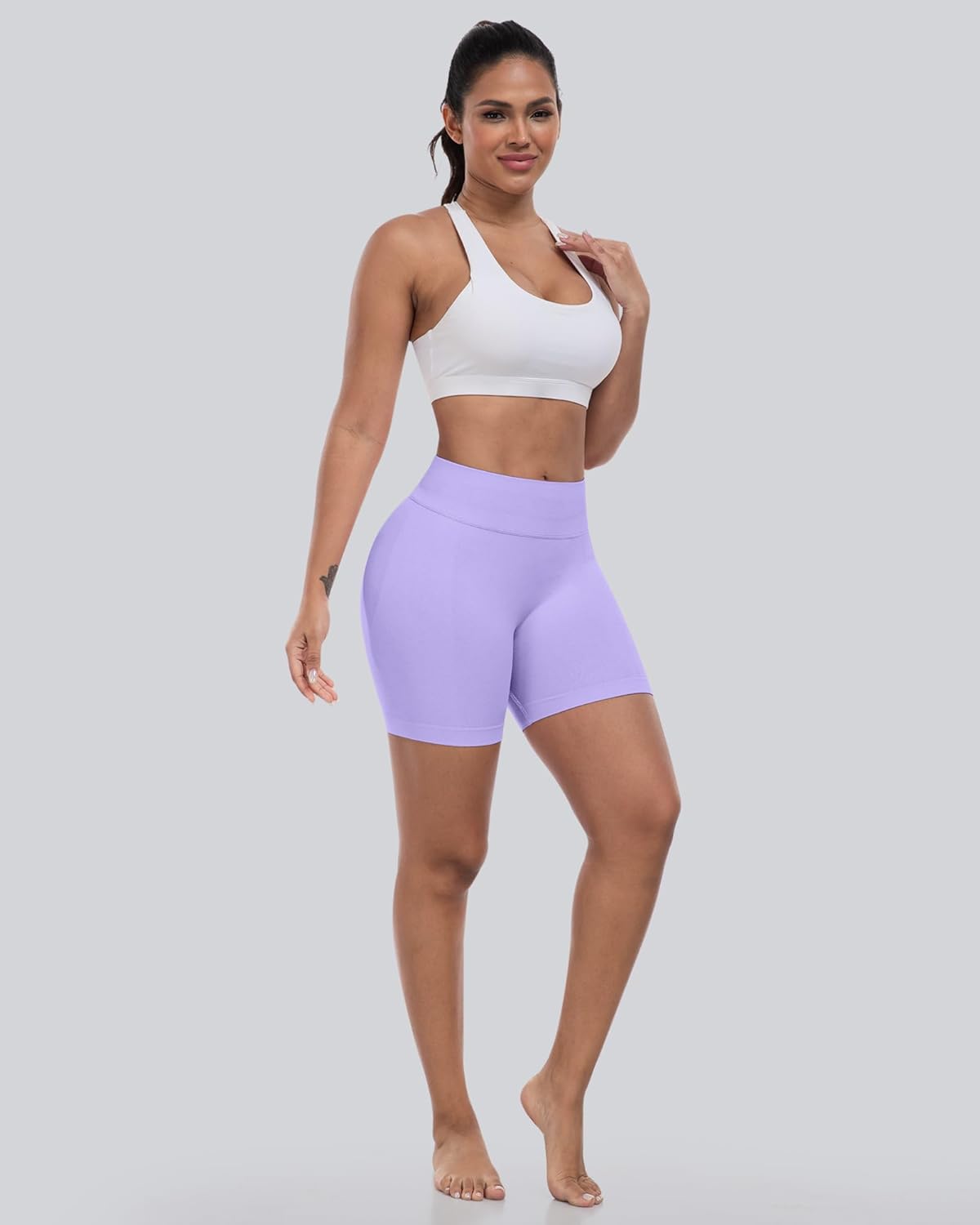 CHRLEISURE High Waist Workout Shorts