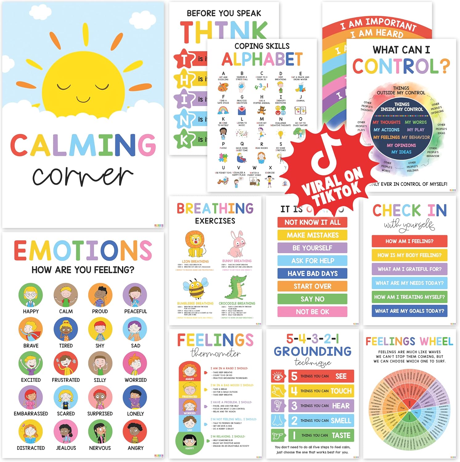 Calm Corner Classroom Posters
